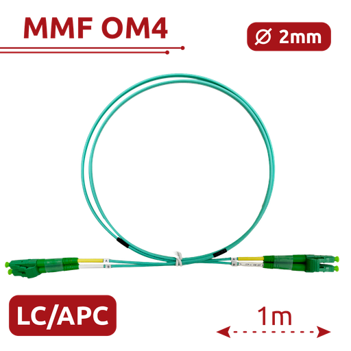 [SF-LC-APC-LC-APC-OM4-DX-1M-A] SF-LC-APC-LC-APC-OM4-DX-1M-A